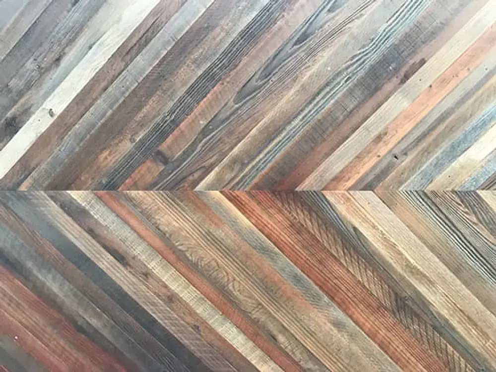 Stacked vinyl plank and engineered wood flooring stock held for contractors in Vacaville, CA